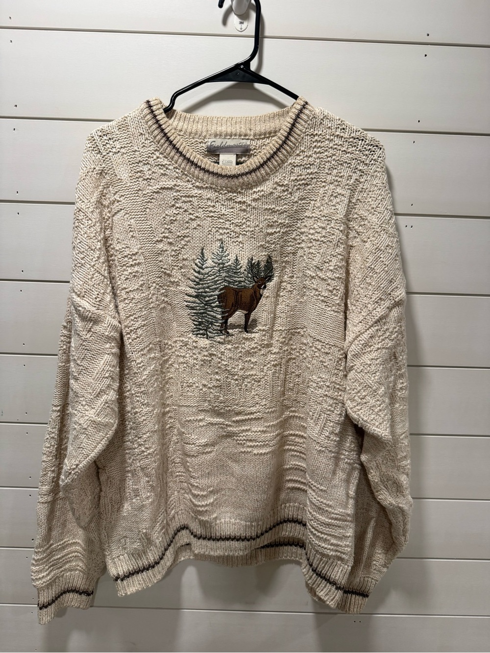 Deer Embroidery Sweater